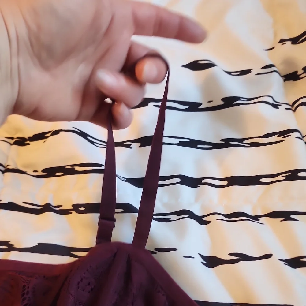 Torrid Burgundy Lace Corset Top - Picture 3 of 6